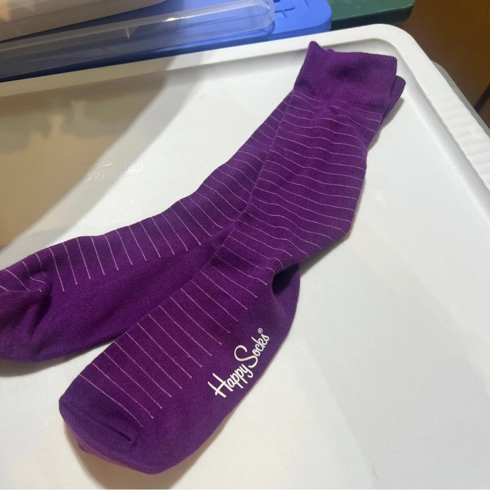 2 pair Happy Socks Vibrant Purple Women’s Socks (2 pair)